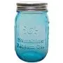 Bouteilles en verre Sunshine Mason Co. Blue Vintage, Bouchon Argenté, Format Régulier (6 Pièces) Bouteilles en verre Sunshine Mason Co. Blue Vintage, Bouchon Argenté, Format Régulier (6 Pièces)