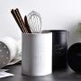 Bouteilles de rangement en acier inoxydable nordique pour baguettes, drain, ustensiles de cuisine, organisation de table, pots de rangement multi-fonctions.