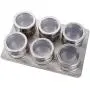 6pcs/set Magnetic Spice Jars, Stainless Steel Spray Spice Bottles Salt Condiment Set, Multi-Purpose Round Storage Spice Rack Set For Home Restaurant etc 6pcs/set Magnetic Spice Jars, Stainless Steel Spray Spice Bottles Salt Condiment Set, Multi-Purpose Round Storage Spice Rack Set For Home Restaurant etc