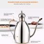 Jzenzero Olive Oil Vinegar Dispenser Jar Stainless Steel Seasoning Pot Container Kitchen Storage Bottles