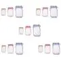 15 Pieces Jar Zipper Bags ORNOOU Food Storage Snack Sandwich Ziplock Bags Reusable Airtight Seal Bag