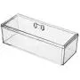 1 Stück Acryl Transparente Lebensmittel Lagerbox Rechteck Teebeutel Organizer Küchen Sortierbehälter mit Staubdichtem Deckel