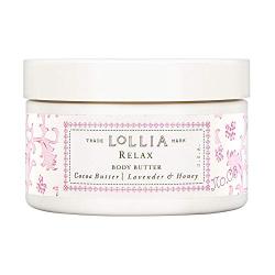 LOLLIA Whipped Body Butter, Relax, 5.5 oz
