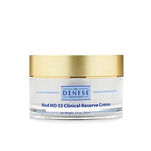 Crème Dr. Denese SkinScience Med MD 33 Clinical Reserve – Peau Vibrant avec 33 Ingrédients Actifs – Hydratation Profonde pour Améliorer la Firmesse et Estomper les Rides – Sans Paraben, Sans Cruauté – 100ml Crème Dr. Denese SkinScience Med MD 33 Clinical Reserve – Peau Vibrant avec 33 Ingrédients Actifs – Hydratation Profonde pour Améliorer la Firmesse et Estomper les Rides – Sans Paraben, Sans Cruauté – 100ml
