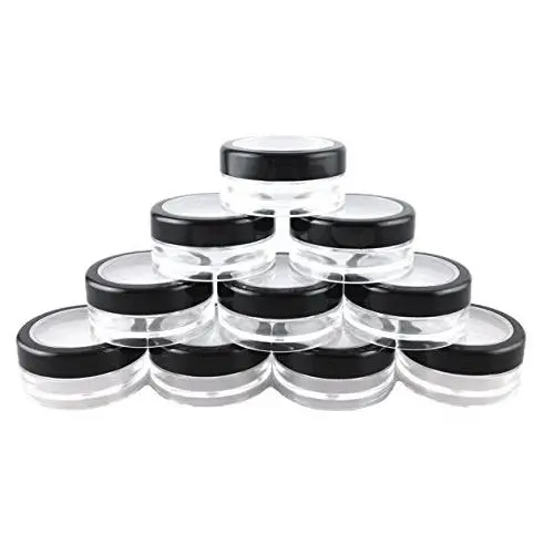 yueton 10pcs Black Edge Open Window 10 Gram Empty Clear Plastic Powder Compact Cosmetic Containers yueton 10pcs Black Edge Open Window 10 Gram Empty Clear Plastic Powder Compact Cosmetic Containers
