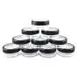 yueton 10pcs Black Edge Open Window 10 Gram Empty Clear Plastic Powder Compact Cosmetic Containers yueton 10pcs Black Edge Open Window 10 Gram Empty Clear Plastic Powder Compact Cosmetic Containers