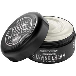 Luxury Shaving Cream for Men- Sandalwood Scent - Soft, Smooth & Silky Shaving Soap - Rich Lather for the Smoothest Shave - 5.3oz