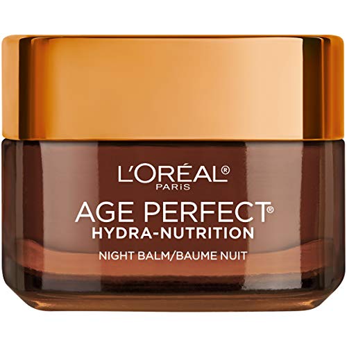 Skincare Age Perfect Hydra Nutrition Ultra Nourishing Honey Night Balm Face Moisturizer to Comfort and Improve Resilience on Dry Skin, Manuka Honey and Nurturing Oils, Paraben Free, 1.7 oz.