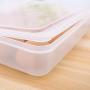 HOMELUNY Pack of 2 Egg Box Refrigerator Storage Box Kitchen Plastic Storage Jars Large with Lids for Candy, Cookie, Rice, Sugar,Flour,Snacks Keeping Food Dry & Fresh