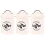 Re2chiOngs Lebensmittel-Aufbewahrungsglas, Tee Kaffee Zucker Aufbewahrungsbehälter Küchengewürzglas Süßigkeitenbehälter mit Deckel - Snap-Fit (3er Set)