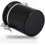 Lazmin Coffee Container Airtight, Stainless Steel Vacuum Sealed Kitchen Sotrage Canister for Coffee with CO2 Valve(Black)