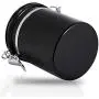 Lazmin Coffee Container Airtight, Stainless Steel Vacuum Sealed Kitchen Sotrage Canister for Coffee with CO2 Valve(Black)