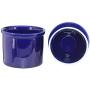 BRT Ceramic French Butter Crock Butter Keeper Butter Storage Jar Butter Dish (Blue)