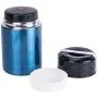 Meich Large Thermos Vacuum Insulated Food Jar for Cooking 35 oz, 100% Stainless Steel Interior Leak Proof Soup Jar & Food Storage Container, BM02 Blue