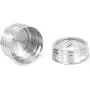 Internets Best Triangle Magnetic Spice Rack | 6 Jars | Round Storage Spice Rack Set | Clear Sift and Pour Lid | Stainless Steel Internets Best Triangle Magnetic Spice Rack | 6 Jars | Round Storage Spice Rack Set | Clear Sift and Pour Lid | Stainless Steel
