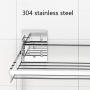 Kitchen Organization Spice Rack Wall Mounted Stainless Steel Shelf Hanging Basket Holder Seasoning Baskets Jars Storage Display For Bathroom