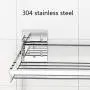 Kitchen Organization Spice Rack Wall Mounted Stainless Steel Shelf Hanging Basket Holder Seasoning Baskets Jars Storage Display For Bathroom Kitchen Organization Spice Rack Wall Mounted Stainless Steel Shelf Hanging Basket Holder Seasoning Baskets Jars Storage Display For Bathroom