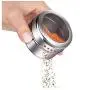 Metallische Schmuckschatzzubehör Magnetische Gewürzhalter Edelstahl Topf Kräuterspender Behälter Kochgeschirr-Ständer Dichtungsbox Sichtbare Gewürzbehälter (Metallische Schmuckschatzzubehör Magnetische Gewürzhalter Edelstahl Topf Kräuterspender Behälter K