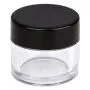 Beauticom Hochwertige Glasbehälter mit 7 g/7 ml (Menge: 12 Packungen) – Dickwandige, klare Kunststoffbehälter mit schwarzen Deckeln für Kosmetik, Lippenbalsam, Lippengloss, Cremes, Lotionen, Flüssigkeiten – Leckagefrei.