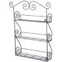 Pentaero Wrought Iron Kitchen Rack, Kitchen Rack, Kitchen Storage Rack, Wall-Mounted Seasoning Rack, 3-Tier Spice Rack Spice Jars Bottle Holder Storage Organizer Shelf for Kitchen (Black) Pentaero Wrought Iron Kitchen Rack, Kitchen Rack, Kitchen Storage Rack, Wall-Mounted Seasoning Rack, 3-Tier Spice Rack Spice Jars Bottle Holder Storage Organizer Shelf for Kitchen (Black)