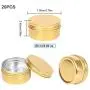 20 Pièces Pots Métalliques 60ml avec Couvercles – Contenants d’Aluminium Dorés 2oz pour Cosmétiques, Crèmes, Lotion, Voyage 20 Pièces Pots Métalliques 60ml avec Couvercles – Contenants d’Aluminium Dorés 2oz pour Cosmétiques, Crèmes, Lotion, Voyage