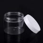 Slime Jars With Lids - Empty 12 Pack Clear Plastic Slime Storage Favor Jars Wide-Mouth Plastic Containers with Lids for Beauty Products, DIY Slime Making or Others (7 Ounce, White)