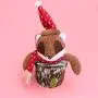 Amosfun Christmas Candy Jar Sugar Container Food Storage Bottle Squirrel Candy Jar for Christmas Ornament Holiday Party Xmas Gift
