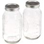 2ct 64oz (2 Qt) Wide Mouth Ball Mason Canning w/ Lid & Band Preserving (Pack of 2)