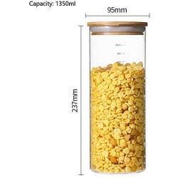 WANGLX ST Food Storage Tank Dried Fruit Bottle Good Sealing Heat-Resistant Borosilicate Glass Sealed Cans Dried Fruit Sealed Bottle Storage Jar