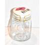 Holiday Home New 7" KISS ME Lips Glass with Ceramic Lid Decorative Air Tight Hinged Canister Storage Jar