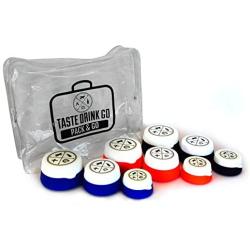 Refillable COSMETIC CONTAINERS locking lids 3 sizes travel accessories pack light