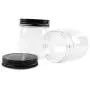 Novelinks 8 Ounce Clear Plastic Jars with Black Lids - Refillable Round Clear Containers Clear Jars Storage Containers for Kitchen & Household Storage - BPA Free (16 Pack) Novelinks 8 Ounce Clear Plastic Jars with Black Lids - Refillable Round Clear Containers Clear Jars Storage Containers for Kitchen & Household Storage - BPA Free (16 Pack)