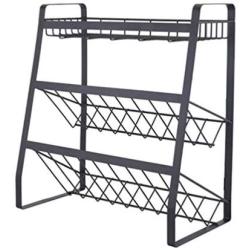 UPKOCH Standing Rack Spice Rack Kitchen Countertop Storage Organizer Spice Bottle Jar Rack Holder Three Layers Shelf Holder