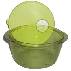 Tupperware Rock N Serve 2 Quart Round Parrot Green 2L