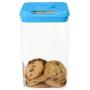 Kitchen Safe XL: Time Locking Container (Blue Lid + Clear Base) - 10.4" Height