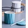 Mini Spice Jars Kitchen seasoning jar set household ceramic Japanese seasoning jar