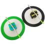 SZBS A Set Silicone Round Mat 9ml Cube Container Wax Oil Container Concentrate Storage Container Wax Silicone Jar With a Metal Rod (Black, 1)