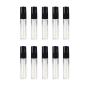 10 Pack 2ML Clear Mini Lip Gloss Balm Tube DIY Cosmetics Vials Empty Lip Balm Containers Bottle With Black Lid for Lipstick Samples