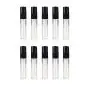 10 Pack 2ML Clear Mini Lip Gloss Balm Tube DIY Cosmetics Vials Empty Lip Balm Containers Bottle With Black Lid for Lipstick Samples