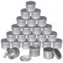 Foraineam 24 Pack 4 oz. Round Tin Cans Hair Wax Cream Lip Balm Cosmetic Sample Container Jars Candle Tea Spice Empty Travel Tins with Screw Lid Foraineam 24 Pack 4 oz. Round Tin Cans Hair Wax Cream Lip Balm Cosmetic Sample Container Jars Candle Tea Spice Empty Travel Tins with Screw Lid