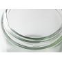 Klar Glas Straight-Sided Jar - 4 oz / 120 ml (6er Pack) + Spatel und Etiketten