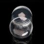 Milue 6.4cm OD Clear Strong PET Round Food Storage Container Jar Sealed with Clear Lid (02#)
