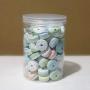 TECHTONGDA 45pcs 280ml Plastic Jars with Screw on Lids Storage Jars with Sealing Caps