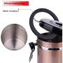 Airtight Coffee Bean Sealed Can Container With Exhaust Valve Stainless Steel Coffee Storage Coffee Tea Storage Jar Canister Container Pot Tank Stainless Steel for Coffee Tea Sugar Cereal Brown by SOP
