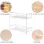 TY-ZWJ Bathroom Finishing Storage Rack/Kitchen Seasoning Jar, Finishing Storage Rack Double Seasoning Rack Kitchen Seasoning Jar Soy Sauce Bottle Seasoning Rack