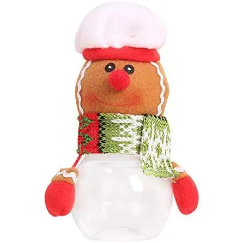 Weihnachts-Geschenkbox für Candy Jar, Flasche, Santa, Schokolade, Kekse – Farbige, dekorative, tragbare Weihnachts-Party für Kinder