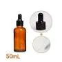 4 Stück 50 ml 1,7 oz Behälter mit Amberglasflasche und Tropfer für wiederbefüllbare Ätherische Öle