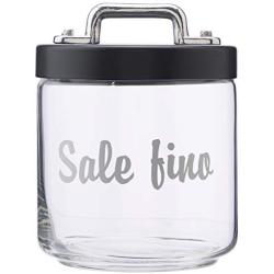 Italo Ottinetti Glass Storage Jars with Hermetic Lid Grey 0.75 Litre Sf, one Size
