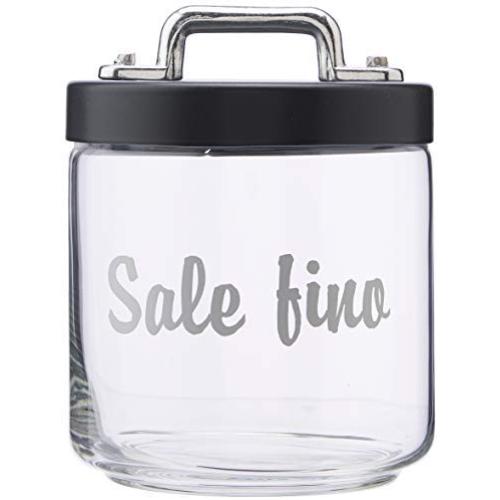 Italo Ottinetti Glass Storage Jars with Hermetic Lid Grey 0.75 Litre Sf, one Size