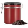 Conteneur de stockage en acier inoxydable à hermétique pour grains de café Airscape Can-1.5L (bordeaux) Conteneur de stockage en acier inoxydable à hermétique pour grains de café Airscape Can-1.5L (bordeaux)